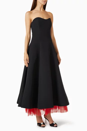 Kahlo Dress in Crepe & Tulle