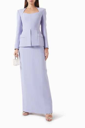Noé Dress in Refined Crepe
