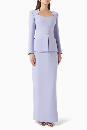 Noé Dress in Refined Crepe