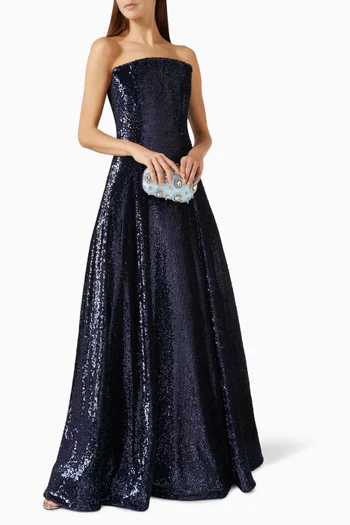 Vertigo Sequin-embellished Gown in Tulle