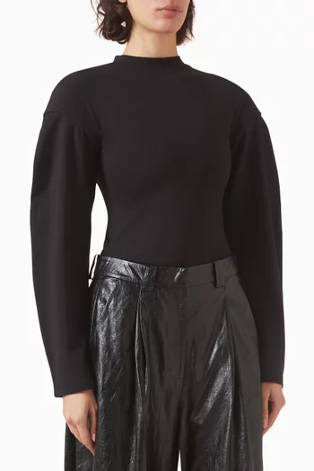 Long-sleeve Bodysuit in Cotton