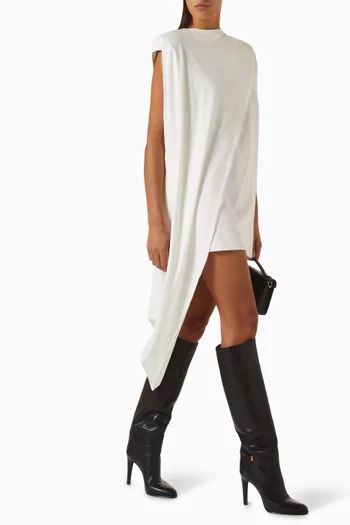 Blanca Draped T-shirt Dress