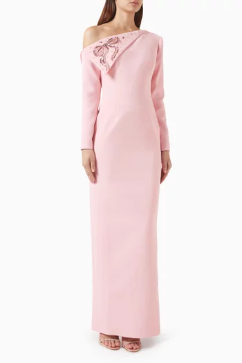 Lujain Dress in Crepe