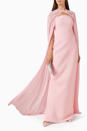 Claire Dress in Crepe & Chiffon