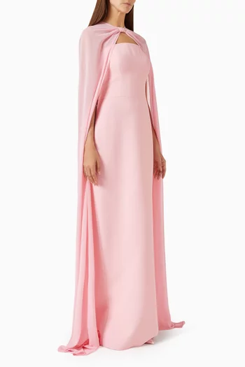 Claire Dress in Crepe & Chiffon