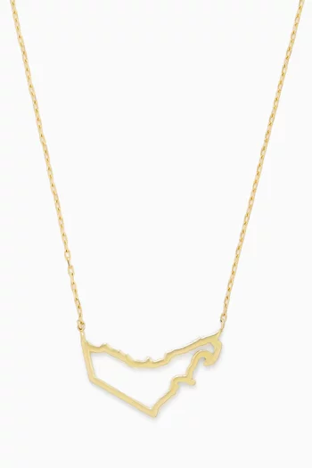 For the Love of the United Arab Emirates Necklace in 18kt Gold