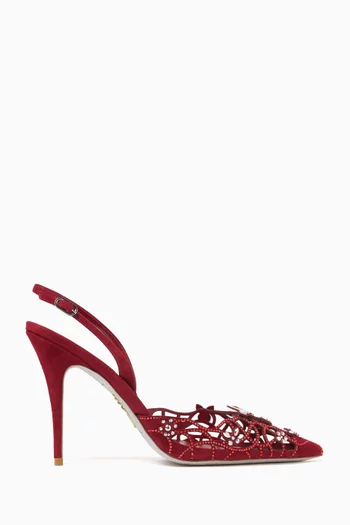 Eden 100 Slingback Sandals in Suede