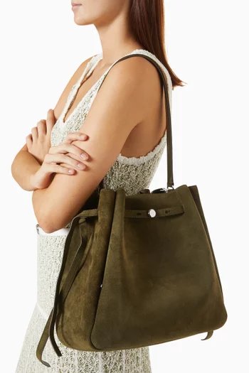 Large Romy Bucket Bag in Suede