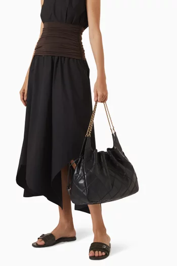 Large Fleming Tote Bag in Quilted Leather