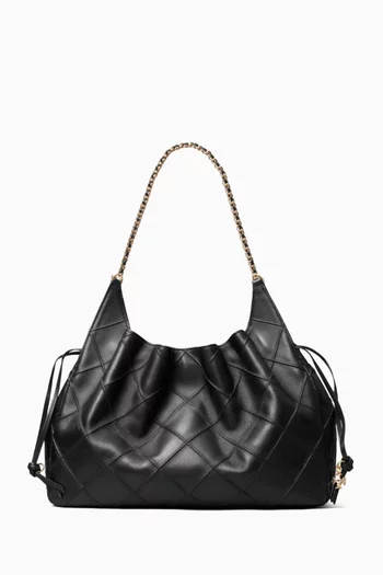Large Fleming Tote Bag in Quilted Leather