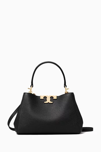 Mini Eleanor Soft Satchel Bag in Pebbled Leather