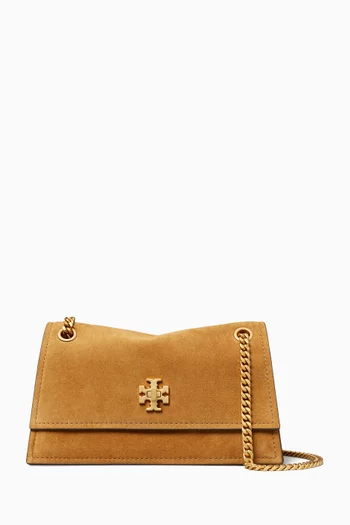 Mini Kira Turnlock Shoulder Bag in Suede