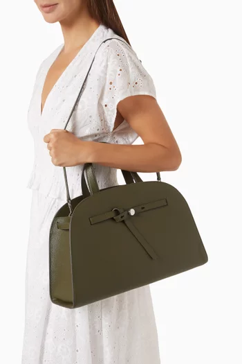 Romy Bauletto Top-handle Bag in Leather