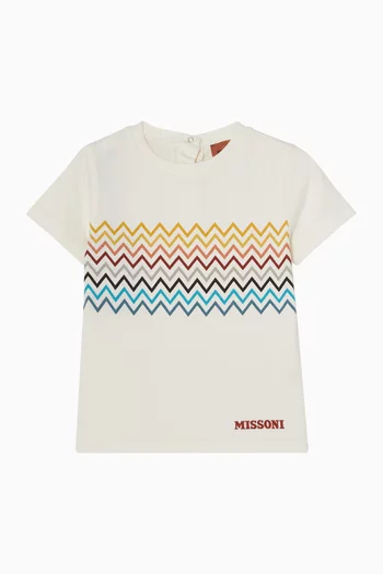 Zigzag Logo Print T-Shirt