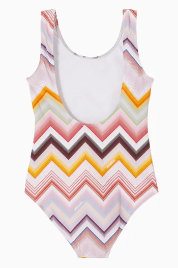 Zigzag  One-piece Swimsuit