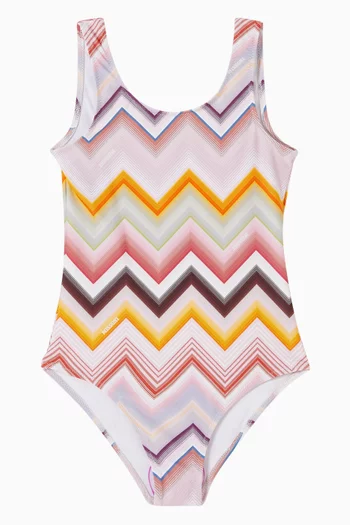 Zigzag  One-piece Swimsuit