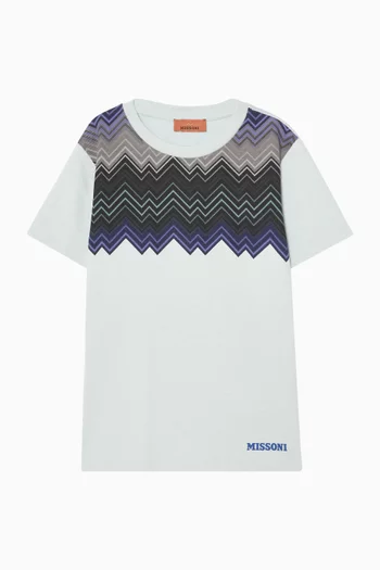 Zigzag-print T-shirt