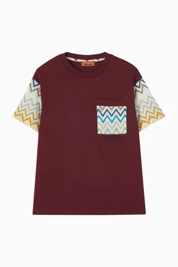 Zigzag T-shirt in Cotton