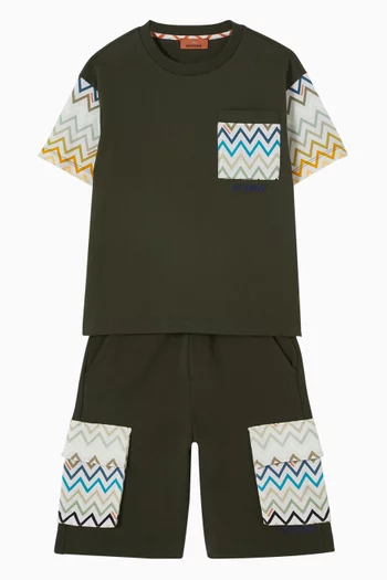 Zigzag T-shirt in Cotton