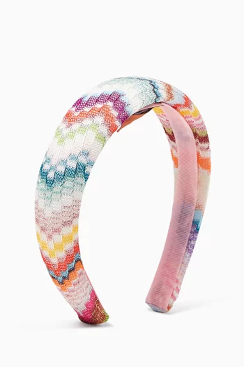 Zigzag Printed Headband in Cotton