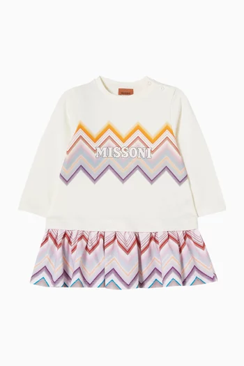 Zigzag Dress in Cotton