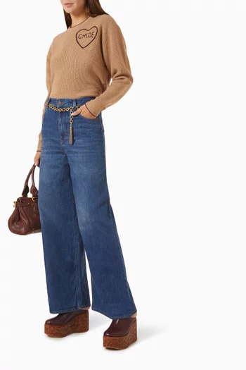 Wide-leg Jeans in Denim