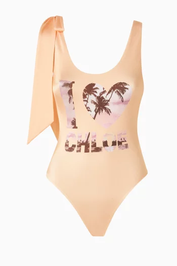 Knot-strap One-piece Swimsuit