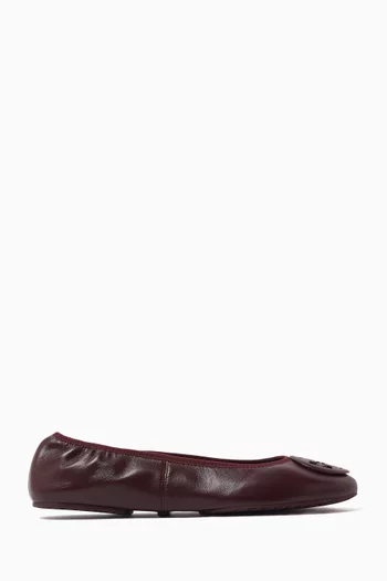 Reva Travel Ballet Flats in Nappa Leather