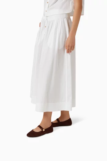 Romy Mary Jane Flats in Suede