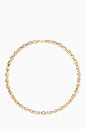 Gemini Link Delicate Necklace in 18kt Gold-plated Brass