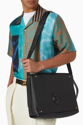 Large Lou Messenger Bag in Leather