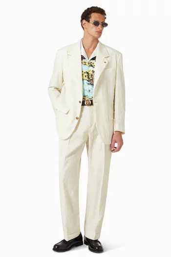 Creased Formal Pants in Wool