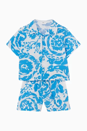 Barocco Shorts in Cotton-poplin