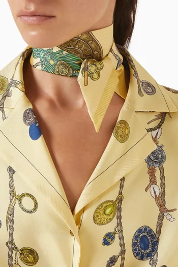 Broken Jewels-print Scarf in Silk-twill