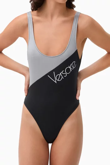 Embroidered One-piece Swimsuit