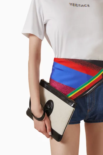 Rivière Pouch in Canvas & Leather
