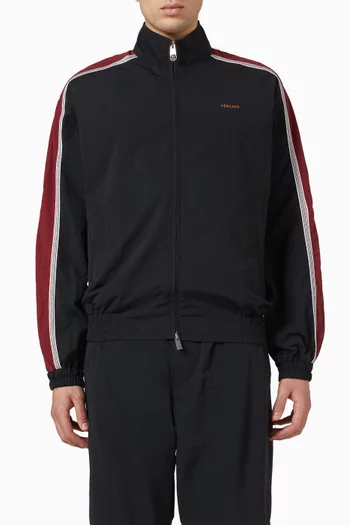 Embroidered-logo Blouson Jacket in Nylon