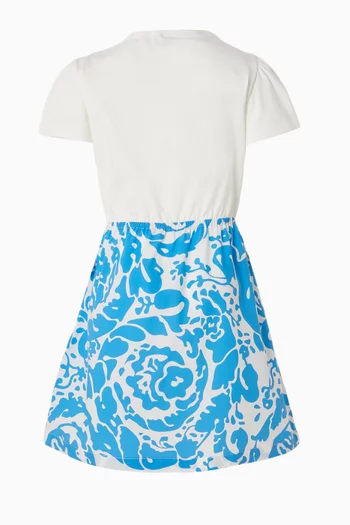 Embroidered Logo Barocco Dress