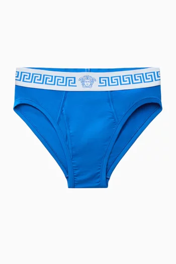 Logo Briefs in Stretch-cotton