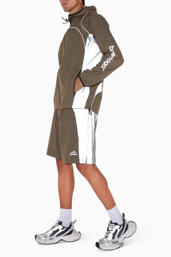 Techwear Tracksuit Shorts in Taffeta