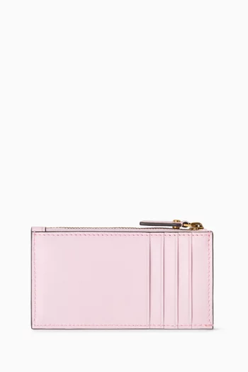 Zip Card Holder in Emblème Leather