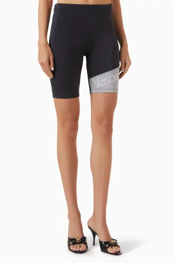 Embroidered Biker Shorts