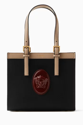 Mini Rivière Tote Bag in Canvas & Leather