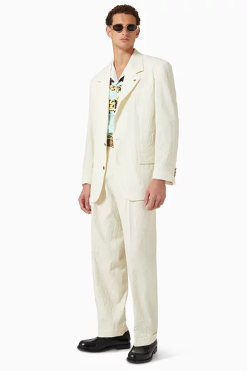 Creased Blazer in Wool