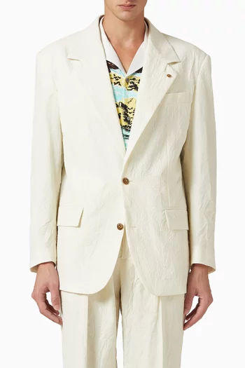 Creased Blazer in Wool