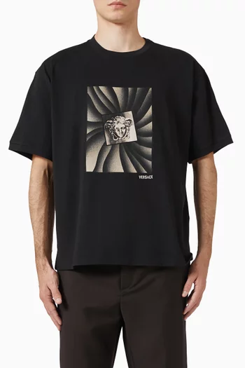 Medusa Vortex-print T-shirt in Cotton