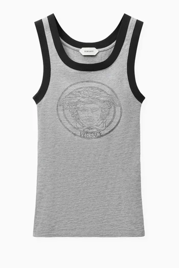 Printed Tank Top in Cotton