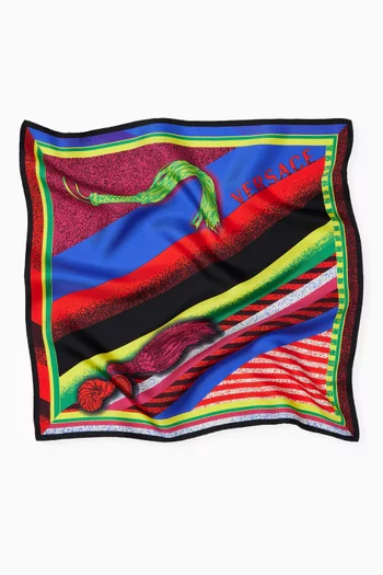 Formula 6 Print Scarf in Silk Twill
