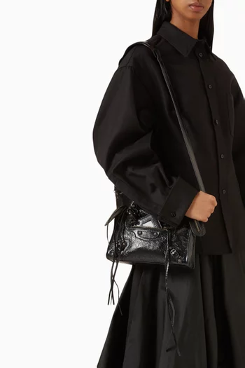 Mini Le City Top-handle Bag in Leather