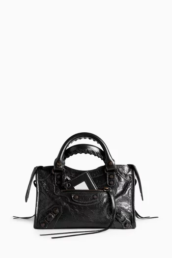 Mini Le City Top-handle Bag in Leather